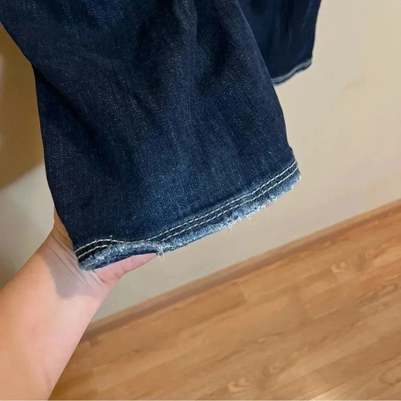 Silver Suki Surplus Jeans S224 L32 Womens Dark Wash Thick Stitched Blue Jeans - Picture 4 of 13